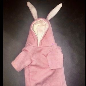 Dog rabbit outfit size medium pink